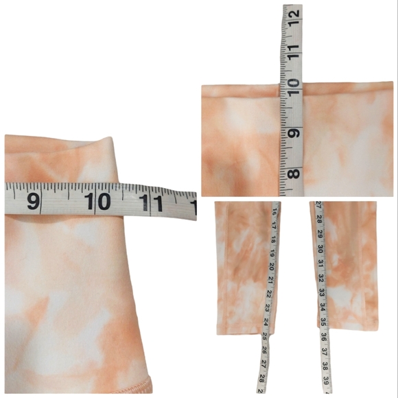 Offline Peach & White Tie Dye Full-Length Leggings - Picture 9 of 9